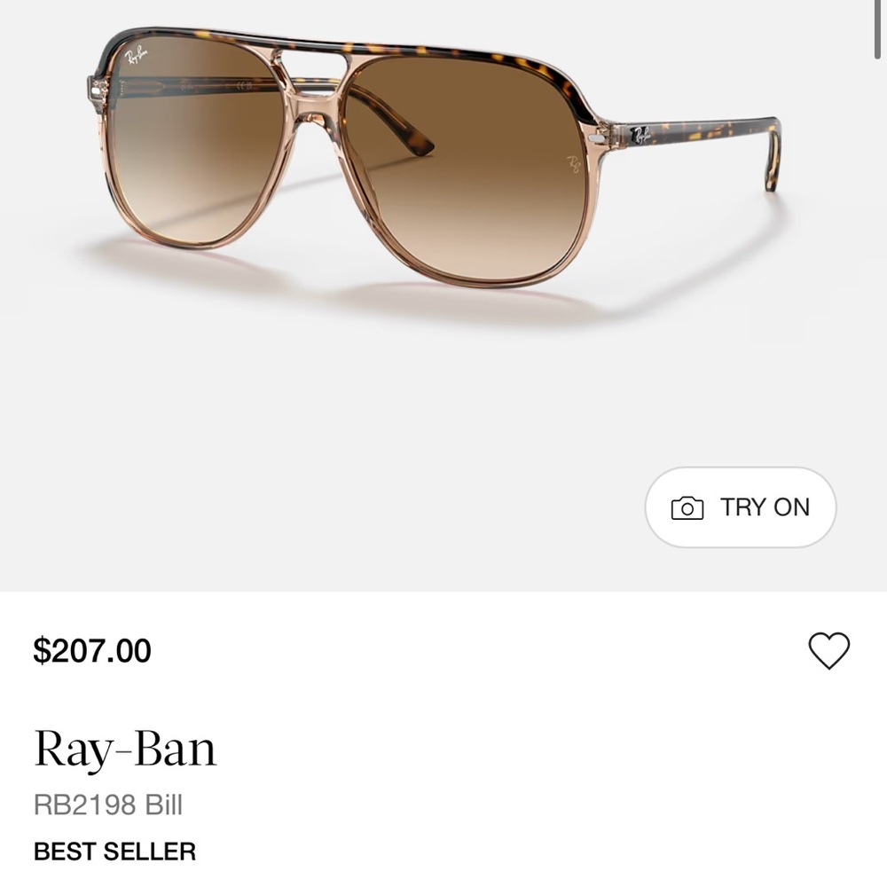 Ray-Ban Transparent Brown Frame with Brown Gradient Lenses